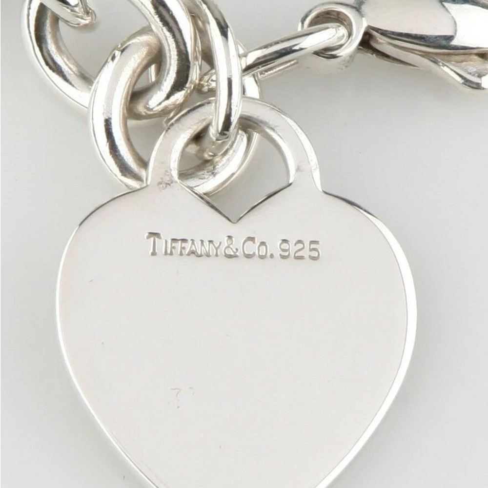 Tiffany & Co Vintage Sterling Silver Heart Tag Bracelet